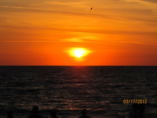 Sunset March 17, 2012